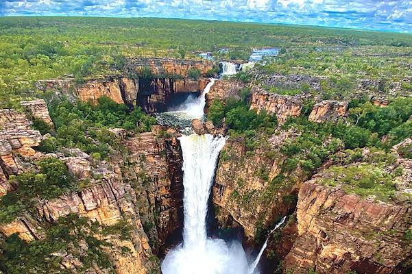 Magela Falls Flowing